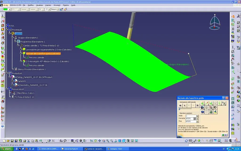 Lavorazione per isoparametriche nolmale alla superficie 4assi.webp