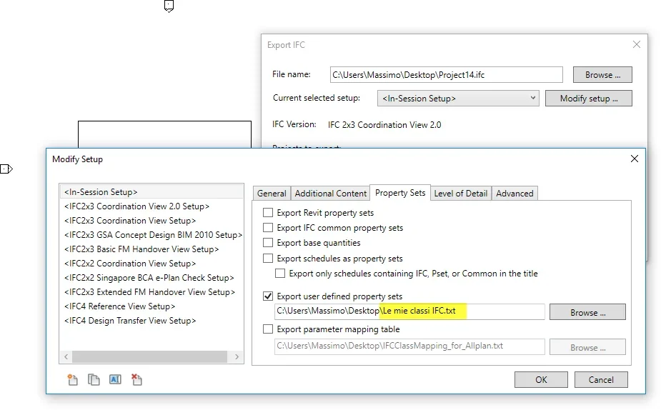 Export user defined property set.webp
