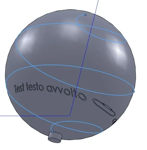 testo a spirale su sfera.webp