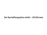 Der Beschaffungszyklus erklärt – 3DCAD.news