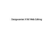 Designcenter X NX Web Editing