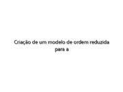 Criação de um modelo de ordem reduzida para a previsão de vórtices em tanques agitados