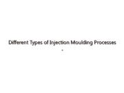 Different Types of Injection Moulding Processes – An Overview