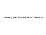 Examining an Air Filter with a RANS Turbulence Model