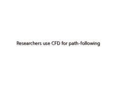 Researchers use CFD for path-following performance of autonomous ships