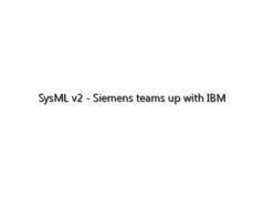 SysML v2 – Siemens teams up with IBM