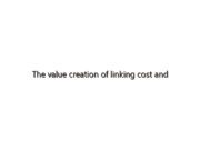 The value creation of linking cost and sustainability in product design