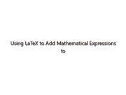 Using LaTeX to Add Mathematical Expressions to Plot Titles