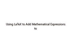 Using LaTeX to Add Mathematical Expressions to Plot Titles