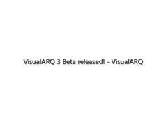 VisualARQ 3 Beta released! – VisualARQ