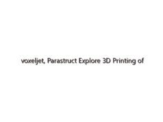 voxeljet, Parastruct Explore 3D Printing of Recyclable Processed Construction Waste for Mold Making